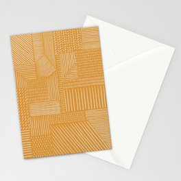 Mud Cloth / Yellow Stationery Card