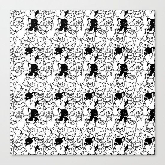 Oh French Bulldog Canvas Print