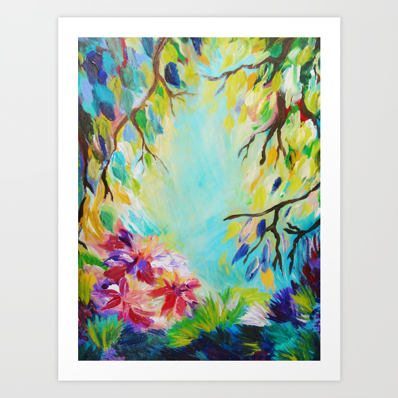 Bliss Stunning Bold Colorful Idyllic Dream Floral Nature