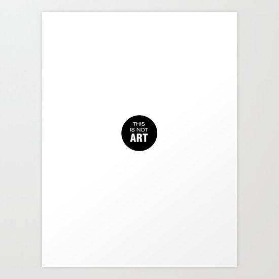 Words of art Art Print