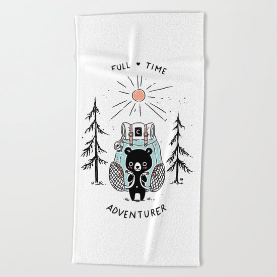 Adventure Bear Beach Towel