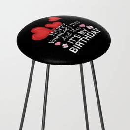 Birth Heart Day Happy Valentines Day Counter Stool