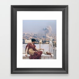 The Cat Woman of Aleppo Framed Art Print
