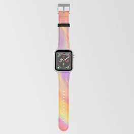 Neon Flow Nebula #9: orange Apple Watch Band