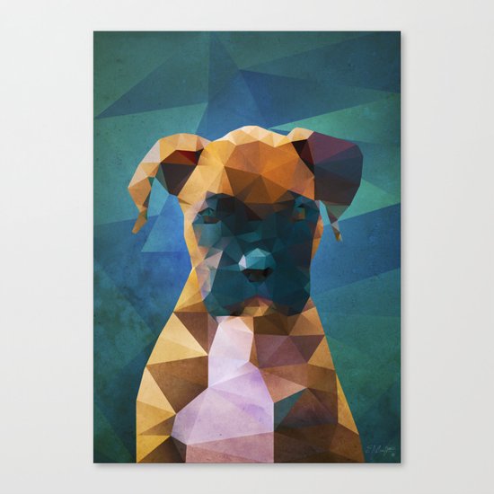 The Boxer - Dog Portrait Canvas Print