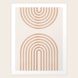 Rainbow lines Art Print