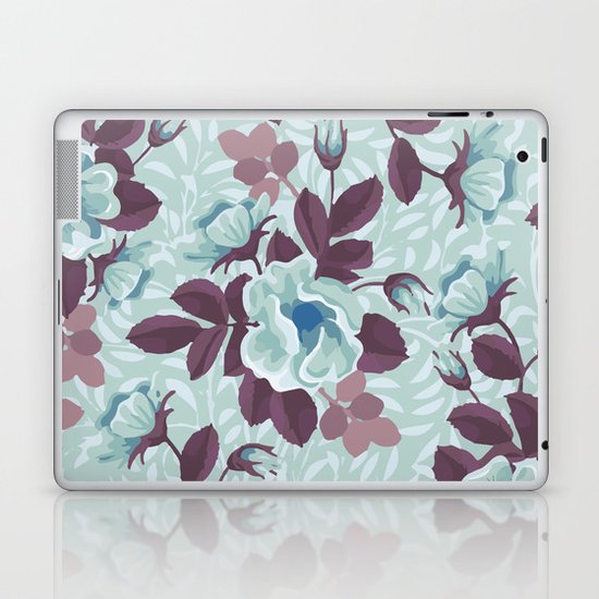 Retro Floral Pattern Laptop & iPad Skin