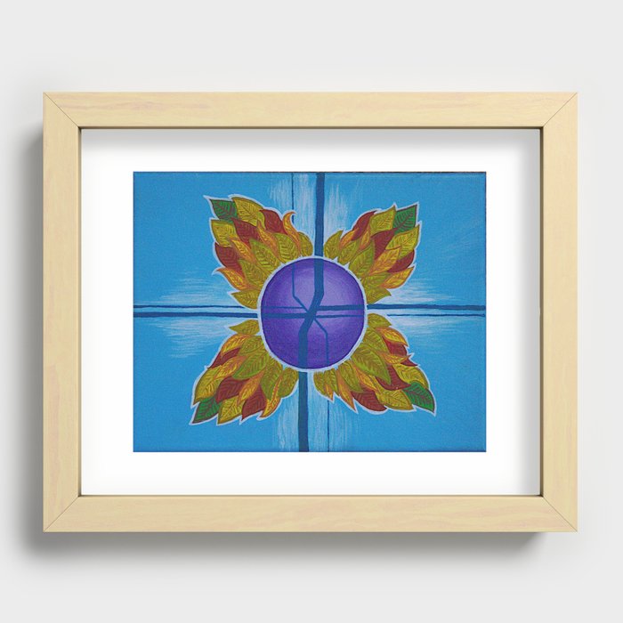 november orb Recessed Framed Print