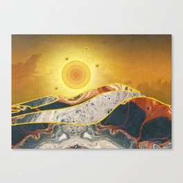 Mountains and sky  Canvas Print