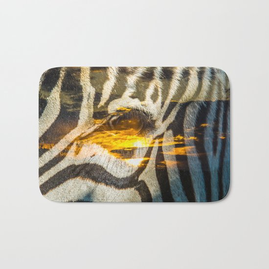 Zebra Bath Mat