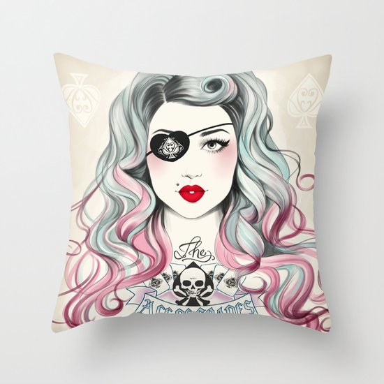 Ace of Spades Throw Pillow