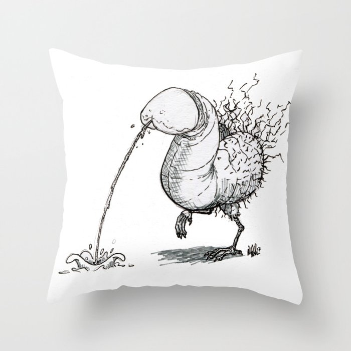 Peacocking Throw Pillow