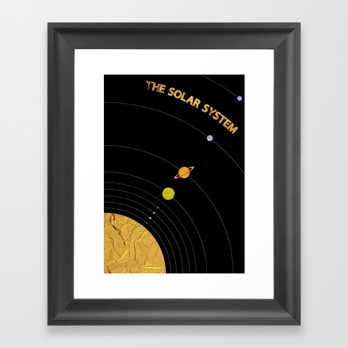 The Golden Solar System No.2 Framed Art Print