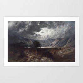 Gustave Dore - Loch Lomond Art Print | Wallart, Vintage, Illustration, Poster, Canvas, Old, Painting, Artprint, Oilpaint, Decor 