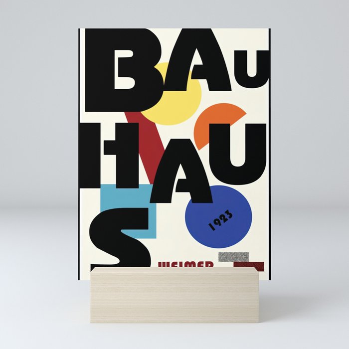Bauhaus Exhibition Poster 1923 Weimer Mini Art Print