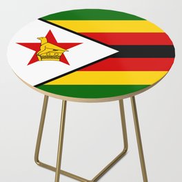 Zimbabwean flag of Zimbabwe Side Table