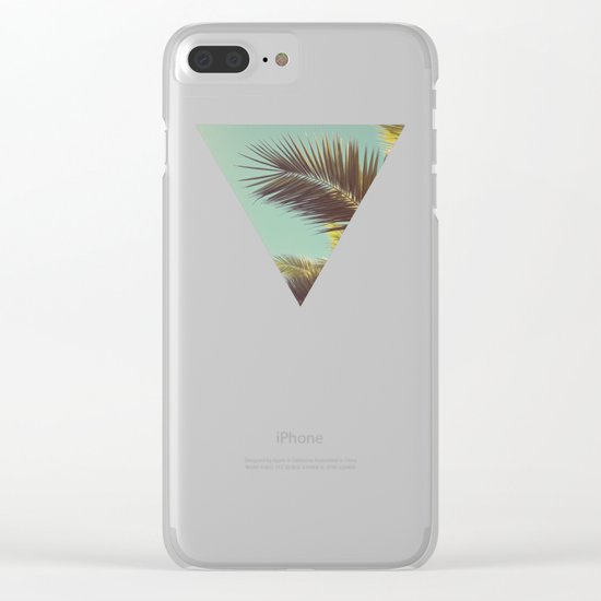 Autumn Palms Clear iPhone Case
