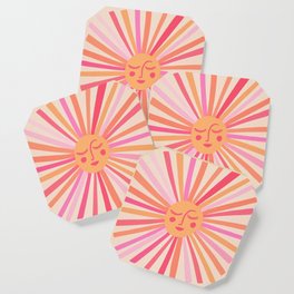 Sunshine – Pink Coaster