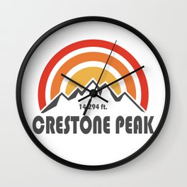 Crestone Peak Colorado Wall Clock