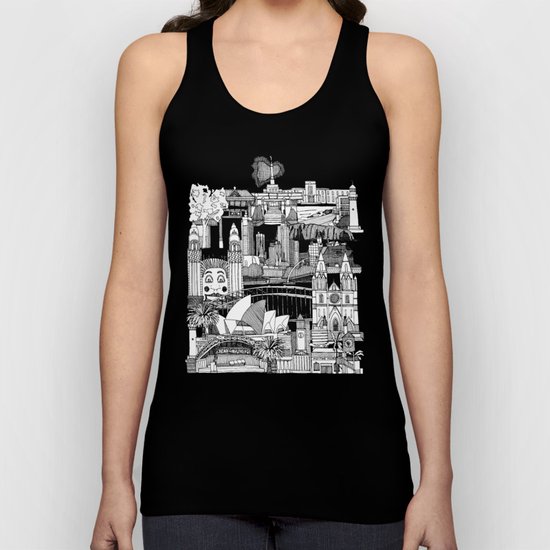 AUSTRALIA toile de jouy Unisex Tank Top