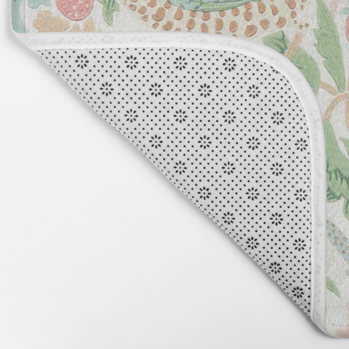 William Morris Strawberry Thief Cochineal Willow Bath Mat