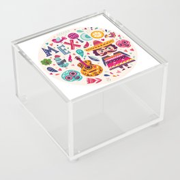 Mexico Circle Acrylic Box