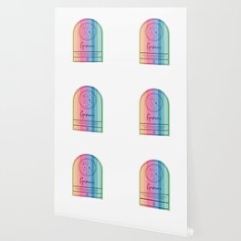 Gemini Zodiac | Rainbow Stripe Wallpaper