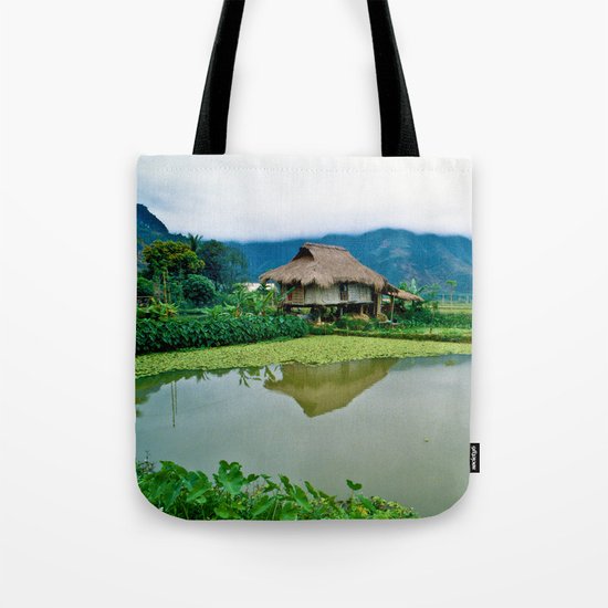 Mountain Village in Vietnam Tote Bag