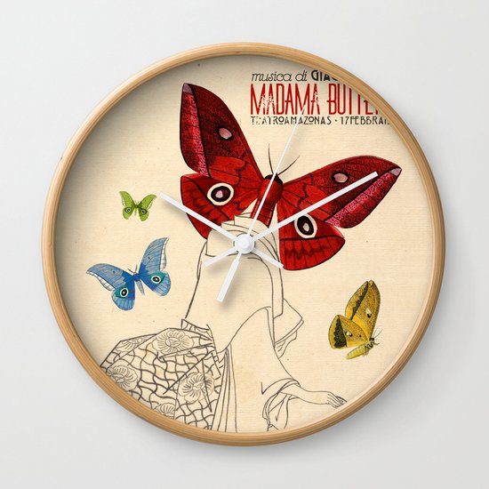 Madama Butterfly Wall Clock