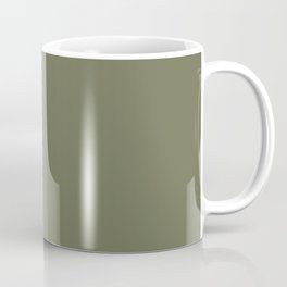 Dark Green-Brown Solid Color Pantone Loden Green 18-0422 TCX Shades of Green Hues Mug