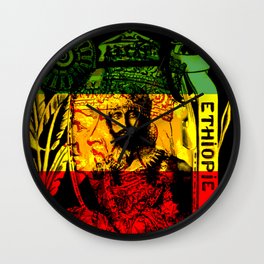 Haile Selassie Lion of Judah Wall Clock | Zion, Graphicdesign, Jamaica, Kingofkings, Jah, Rastafarian, Selassie, Lionofjudah, Rasta, Reggae 