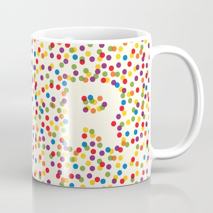 Letter R Initial Cap Coffee Mug by Fiona Brand