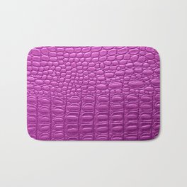 Purple Crocodile Pattern Bath Mat