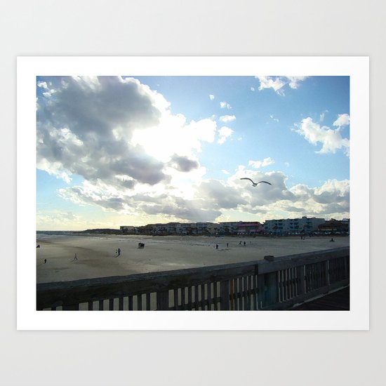 Perfect Beach Day Art Print