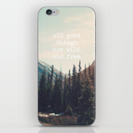 Wild and Free iPhone & iPod Skin
