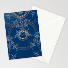 Blue mandala texture Stationery Card