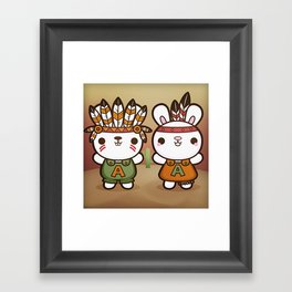 Abe and Abby the Rioters Bunnies Framed Art Print