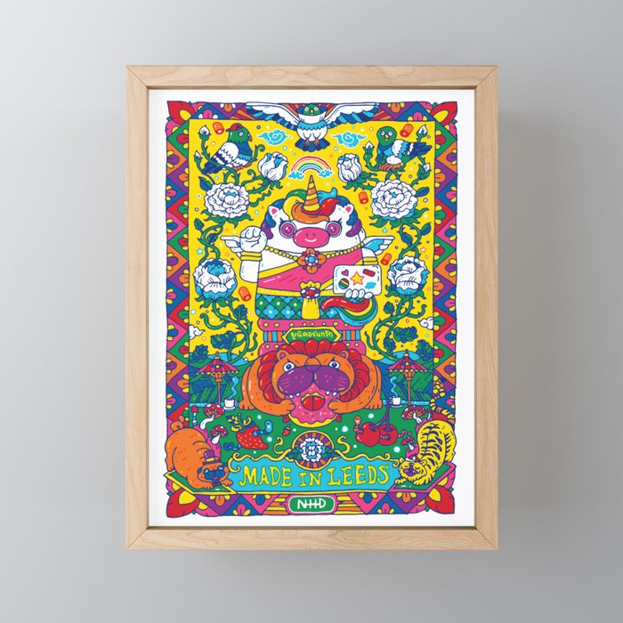 Unicorn Kwak Framed Mini Art Print