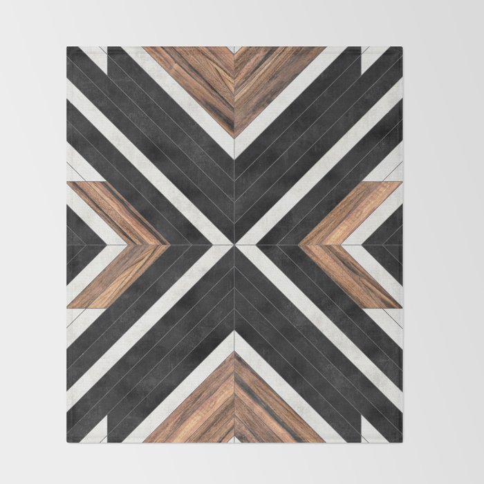 Urban Tribal Pattern No.1 - Concrete and Wood Decke