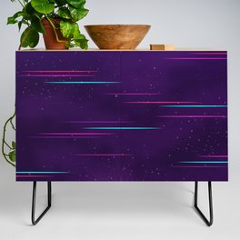 Travel to Synthwave Universe Credenza