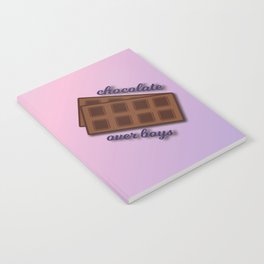 Chocolate over boys Notebook