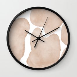 1 Abstract Shapes Watercolour 220802 Valourine Design Minimalist Wall Clock