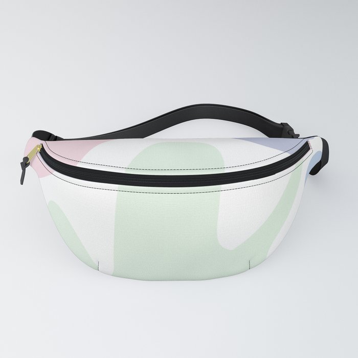 15  Abstract Shapes Pastel Background 220729 Valourine Design Fanny Pack