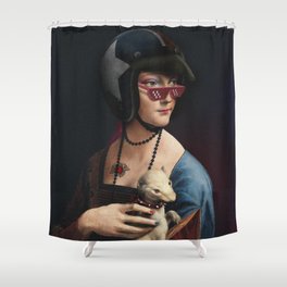 Fierce Elegance: Rebel Queen Shower Curtain