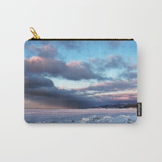 Storm Cloud Across Frozen Bay Carry-All Pouch