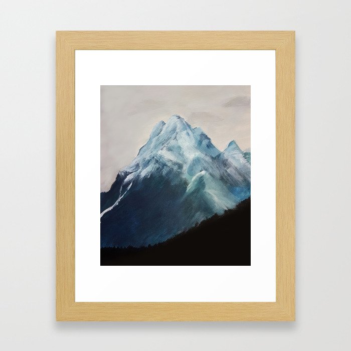Snow Mountain Framed Art Print