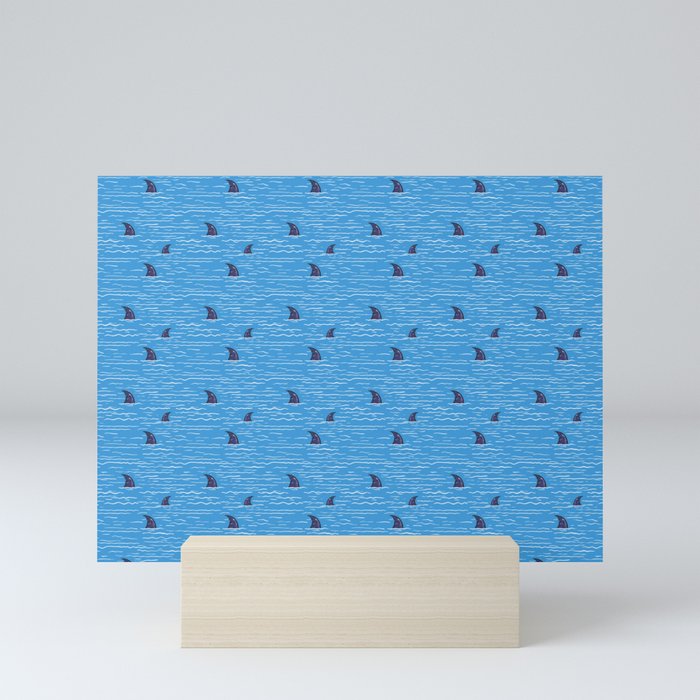 Sharks in the Ocean Mini Art Print
