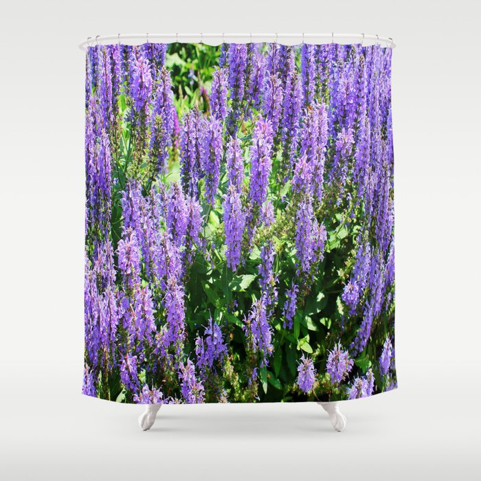 Lavish Purple Flowers Shower Curtain By Judypalkimas Society6 Lavish Purple Flowers Shower Curtain