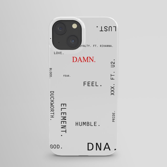 DAMN. KENDRICK LAMAR'S ALBUM ARTWORK (FANMADE) iPhone Case