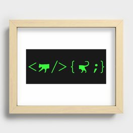 Full Stack Cat - Front End / Back End Developer Recessed Framed Print